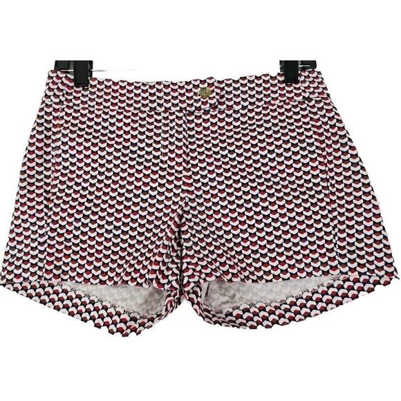 J. Crew ~Woman Size 00~ White/Red/Blue Shorts Cotton Spandex Stretch NWOT. - Picture 1 of 9